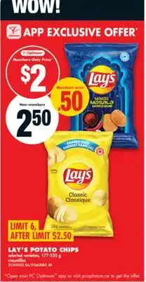 No Frills LAY'S POTATO CHIPS offer