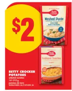No Frills BETTY CROCKER POTATOES, 141-215 g offer