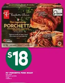 No Frills PC PORCHETTA PORK ROAST offer