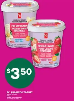No Frills PC PROBIOTIC YOGURT, 650 G offer