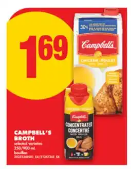 No Frills CAMPBELL'S BROTH, 250/900 mL offer