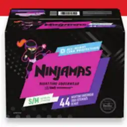 Walmart Ninjamas nightime underwear offer
