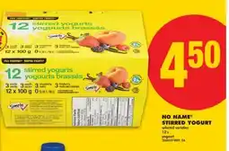 No Frills NO NAME STIRRED YOGURT, 12's offer
