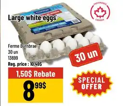 Mayrand Ferme Burnbrae White Large Egg 30 un offer