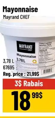 Mayrand Mayrand CHEF Mayonnaise 3,78 L offer