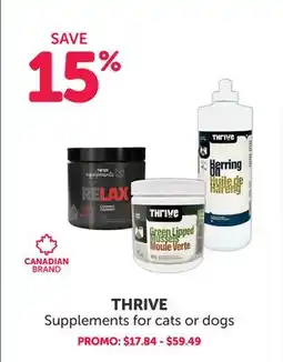 Mondou THRIVE Supplements for cats or dogs offer