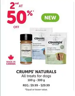 Mondou CRUMPS' NATURALS All treats for dogs offer