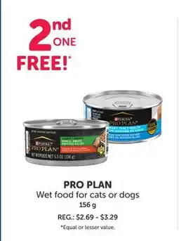 Mondou PRO PLAN Wet food for cats or dogs offer