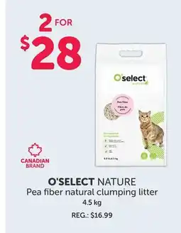 Mondou O'SELECT NATURE Pea fiber natural clumping litter offer