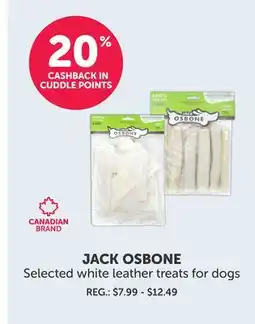Mondou JACK OSBONE Selected white leather treats for dogs offer