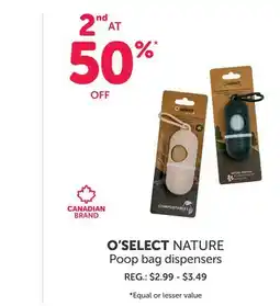 Mondou O'SELECT NATURE Poop bag dispensers offer
