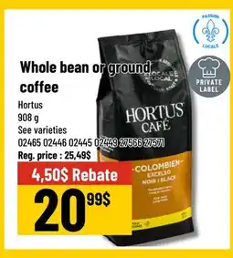 Mayrand Whole bean or ground coffee Hortus 908 g offer