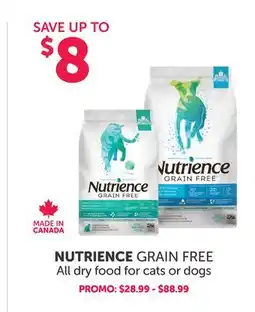 Mondou NUTRIENCE GRAIN FREE All dry food for cats or dogs offer