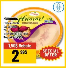 Mayrand Hummus Fontaine Santé 227 g offer
