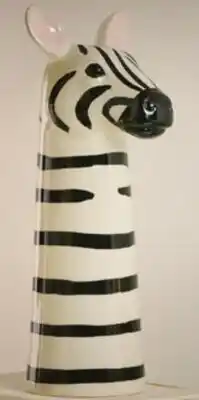 Giant Tiger HomeStyles 11. Ceramic Zebra Vase offer