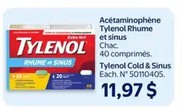 Walmart Tylenol Cold & Sinus offer