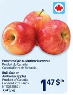 Walmart Bulk Gala or Ambrosia apples offer