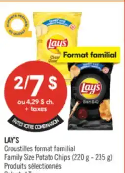 Pharmaprix LAY'S Family Size Potato Chips offer