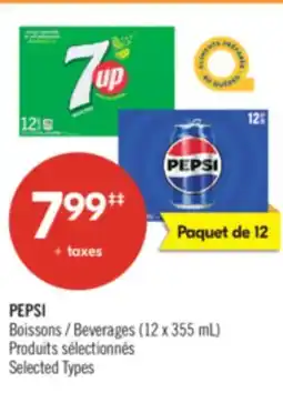Pharmaprix PEPSI Beverages offer