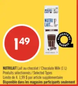 Pharmaprix NUTRILAIT Chocolate Milk offer