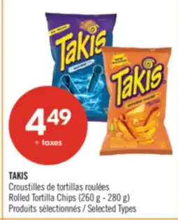 Pharmaprix TAKIS Rolled Tortilla Chips (260 g - 280 g) offer