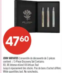 Pharmaprix JOHN VARVATOS L'ensemble de découverte de 3pièces offer
