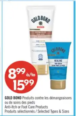 Pharmaprix GOLD BOND Anti-Itch or Foot Care offer