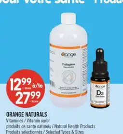 Pharmaprix ORANGE NATURALS Vitamin or Natural Health Products offer