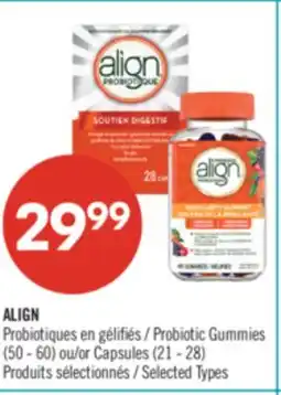 Pharmaprix ALIGN Probiotic Gummies (50 - 60) or Capsules (21 - 28) offer