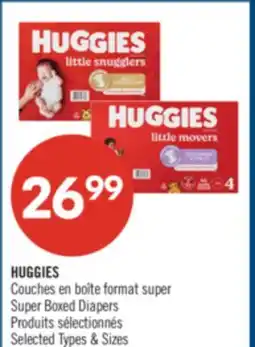 Pharmaprix HUGGIES Couches Super Boxed Diapers offer