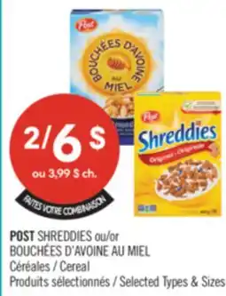 Pharmaprix POST SHREDDIES BOUCHEES D'AVOINE AU MIEL offer