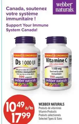 Pharmaprix WEBBER NATURALS Vitamin Products offer