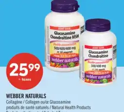 Pharmaprix WEBBER NATURALS Collagen or Glucosamine Natural Health Products offer