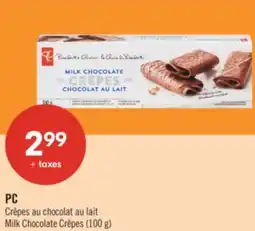 Pharmaprix PC Milk Chocolate Crêpes offer