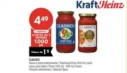 Pharmaprix CLASSICO Traditional Pizza (410 mL) or Pasta (410 mL - 600 mL) Sauce offer