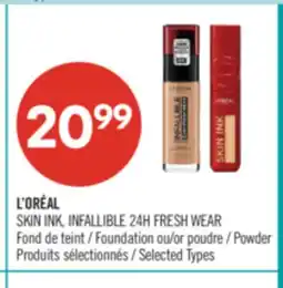 Pharmaprix L'ORÉAL Skin Ink, Infallible 24H Fresh Wear Foundation or Powder offer