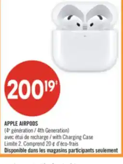 Pharmaprix APPLE AIRPODS (4th Generation) with Charging Case offer