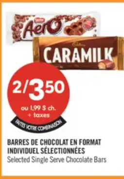 Pharmaprix Selected Single Serve Chocolate Bars offer