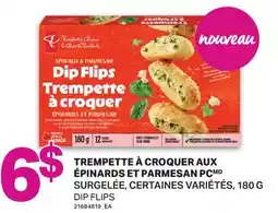 L'Intermarché TREMPETTE À CROQUER AUX ÉPINARDS ET PARMESAN PCMD | DIP FLIPS, 180 G offer