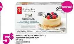 L'Intermarché MINI GÂTEAU AU FROMAGE STYLE NEW YORK ORIGINAL PC | MINI CHEESECAKE offer