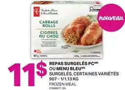 L'Intermarché REPAS SURGELÉS PC MENU BLEUMC, 907 - 1/1,13 KG | FROZEN MEAL offer