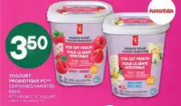 L'Intermarché YOGOURT PROBIOTIQUE PCMD | PC PROBIOTIC YOGURT, 650 G offer