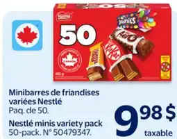 Walmart Minibarres de friandises variées Nestlé offer