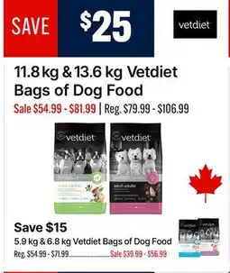 Ren’s Pets Depot Vetdiet Bags of Dog Food offer
