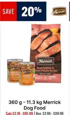 Ren’s Pets Depot Merrick Dog Food offer