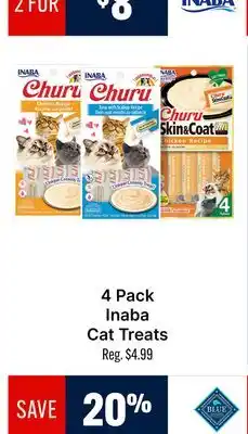 Ren’s Pets Depot 4 Pack Inaba Cat Treats offer