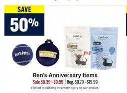 Ren’s Pets Depot Ren's Anniversary Items offer