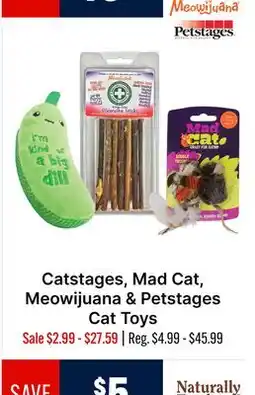Ren’s Pets Depot Catstages, Mad Cat, Meowijuana & Petstages Cat Toys offer