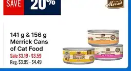 Ren’s Pets Depot Merrick Cans of Cat Food offer