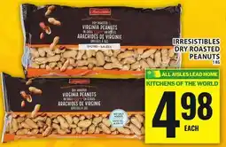 Food Basics IRRESISTIBLES DRY ROASTED PEANUTS offer